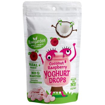 KiwiGarden Raspberry Coconut Yoghurt Drops 20g