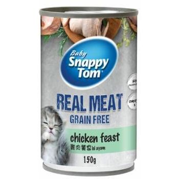 Baby Snappy Tom Real Meat Grain Free Chicken Feast 150g