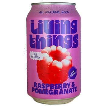 Living Things Raspberry & Pomegranate Natural Soda 330ml