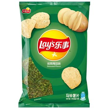 乐事薯片岩烧海苔70G | Lay's Seaweed Potato Chips 70g