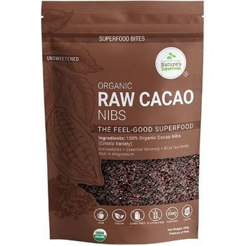 Nature's Superfoods Organic Raw Cacao Powder And Nibs 250g