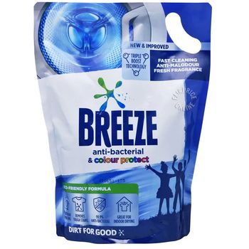 Breeze Anti-Bacterial And Colour Protect Liquid Detergent Refill 1.5kg
