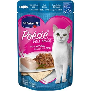 Vitakraft Cat Food Poesie Delisauce Cod 85g