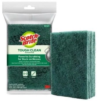 3M SCOTCH-BRITE TOUGH CLEAN SCRUB PADS (5PCS)