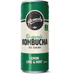 Remedy Organic Kombucha Lemon Lime and Mint 250ml