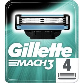 Gillette Mach3 Razor Blades for Men Cartridges 4 pcs