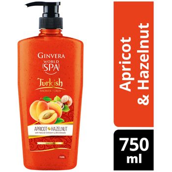 Ginvera World Spa Shower Scrub Turkish Apricot Hazelnut