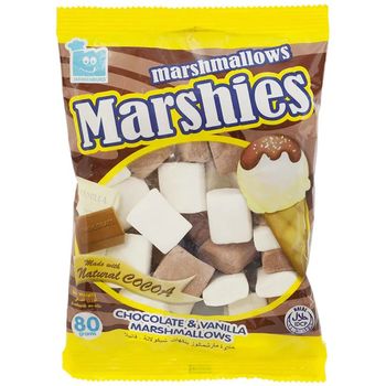 Marshies Chocolate And Vanilla Marshmallows 80g