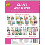 School Zone Giant Workbook Learn to Write