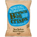 Brown Bag Crisps Sea Salt And Malt Vinegar 150g