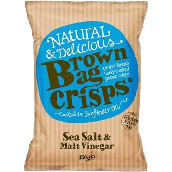 Brown Bag Crisps Sea Salt And Malt Vinegar 150g