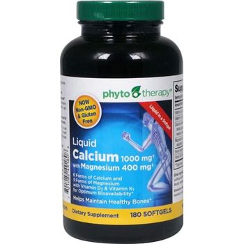 Phyto-Therapy Liquid Calcium with Magnesium 180 Softgel