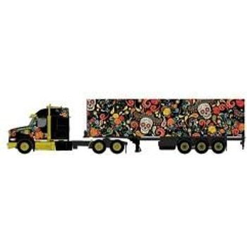 TSM Western Star 49X w/40ft Container Dias De Los Muertos LHD USA Exclusive Diecast Car