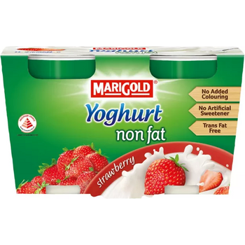 Marigold Yoghurt Non Fat Strawberry 130g