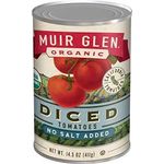 Muir Glen Organic Diced No Salt Added Tomatoes 411g