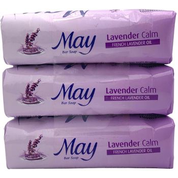 May Lavender Calm Bar Soap 3pcs 85g