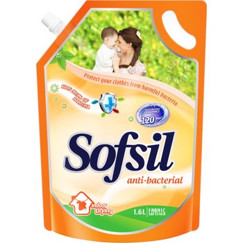 Sofsil Fabric Softener Refill Anti Bacterial 1.5L