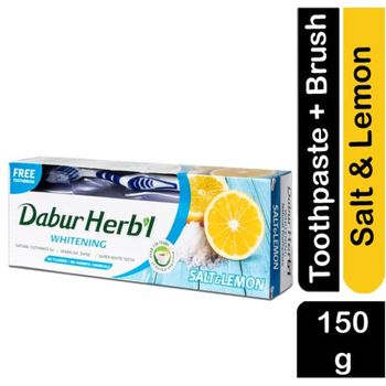 Dabur Herbal Salt Lemon Whitening Natural Toothpaste