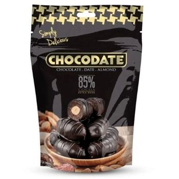 Chocodate 85 Extra Dark Chocolate With Whole Almond 100g