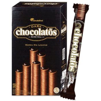 Garudafood Gery Chocolatos Dark Chocolate Wafer Rolls 14g