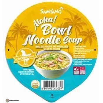 Samyang Aloha! Bowl Noodle Soup Chicken Flavour 86g