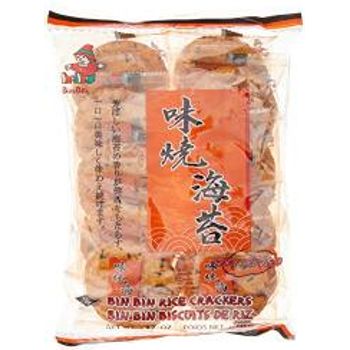Bin Bin Rice Crackers Spicy Seaweed Flavour 135g