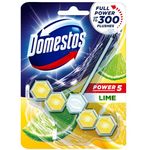 Domestos Power 5 Toilet Rim Block Lime 55g