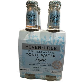 Fever-Tree Refresh Light Mediterranean Tonic Water 4 x 200ml