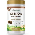NaturVet All in one 4in1 Support for Dogs 120 Ct Soft Chews