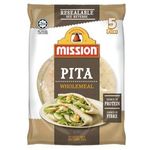 Mission Pita Wholemeal Bread 5pc Pack 400g
