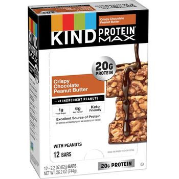 Kind Protein Max Crispy Chocolate Peanut Butter Bar 12pcs x 62g