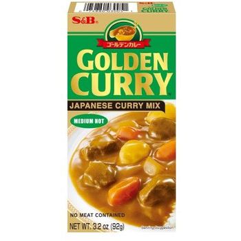 S&B Golden Curry Medium Hot Sauce Mix 92g