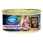 Snappy Tom White Meat Chicken with White Fish And Tuna Liver 85g