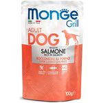 Monge Grill Meat Pieces with Salmon 100g