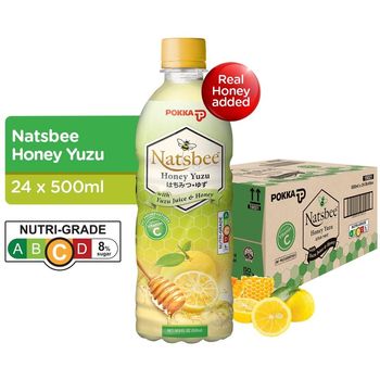 Pokka Natsbee Bottle Drink Honey Yuzu 24 x 500ml