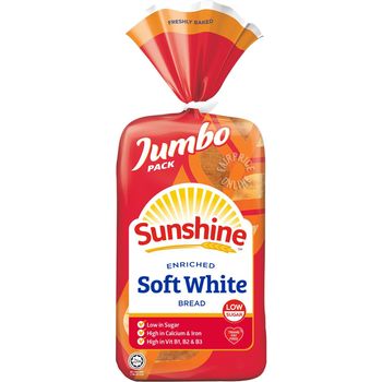 Sunshine Bread Jumbo Pack Enriched Soft White 550g