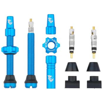 Wolf Tooth Tubeless Valve Stem Kit Blue