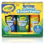 Crayola Washable Bright Fingerpaint Secondary Colors 3 ea