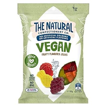 The Natural Confectionery Co Vegan Mix Fruity Flavoured Jellies 180g