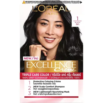 Loreal Paris Excellence Creme Hair Dye 1 Black