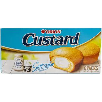 Orion Custard Premium Soft Cake Milk Cream 6pcs 138g