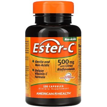 American Health Ester C with Citrus Bioflavonoids 500mg 120 Capsules