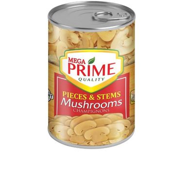 Mega Prime Pieces and  Stems Mushrooms 425g