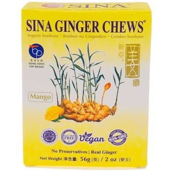 Sina Ginger Chews Lemon 56g