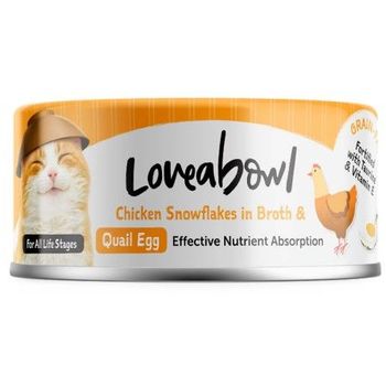 Loveabowl Cat Canned Food Chicken Snowflakes With Quail Egg In Broth 70g