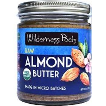 Wilderness Poets Almond Butter Organic Raw Nut Butter 227g Half Pound