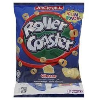 Jack N Jill Roller Coaster Potato Rings 8 Packs x 18g Cheese