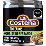 La Costena Serrano Chiles Toreados Sliced 220g