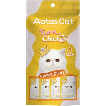 Aatas Cat Creme Puree Tuna with Chicken 56g