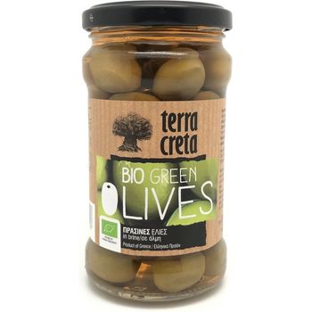 Terra Creta Organic Green Olives 160g Greece